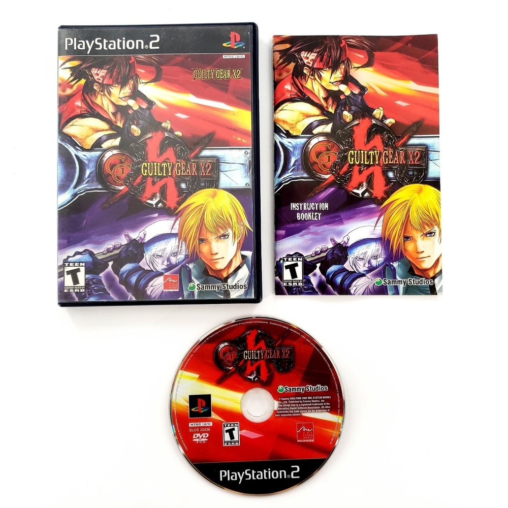 Guilty Gear X2 (Sony PlayStation 2, 2003) Complete w/ Reg Card Tested & Works